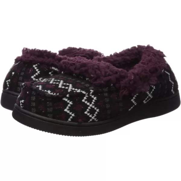 MUK LUKS Womens Anais Moccasin SlippersGrape