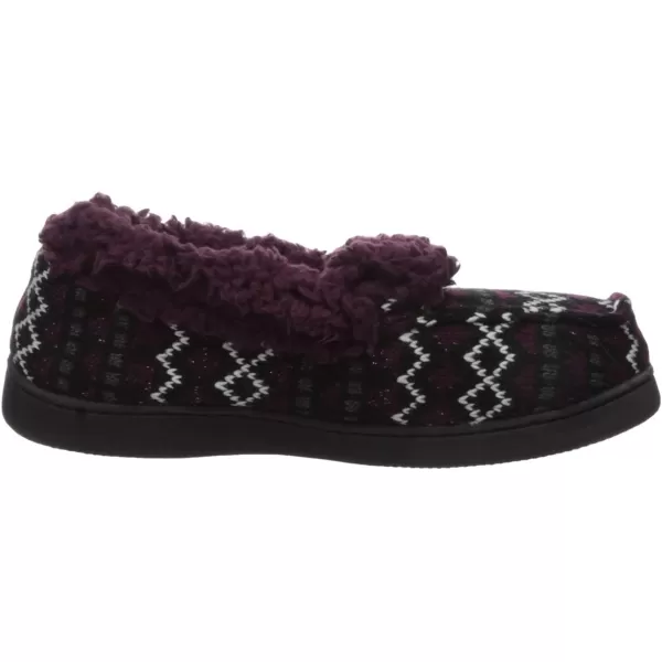 MUK LUKS Womens Anais Moccasin SlippersGrape