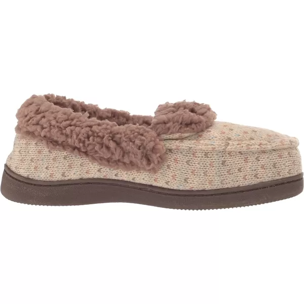 MUK LUKS Womens Anais Moccasin SlippersOatmeal Birdseye