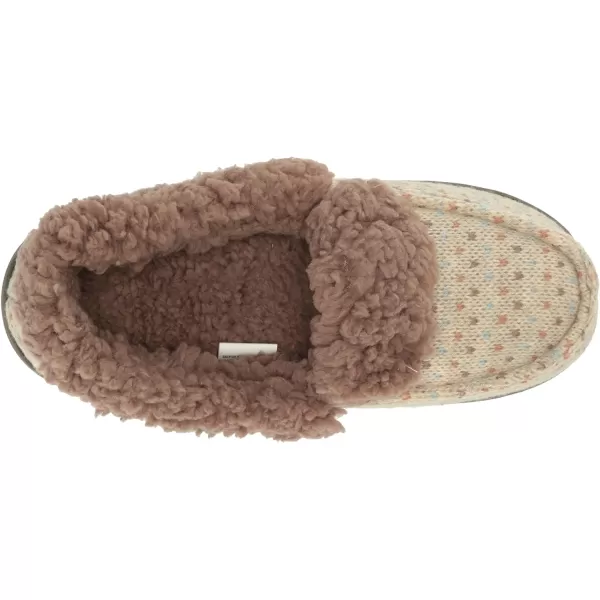 MUK LUKS Womens Anais Moccasin SlippersOatmeal Birdseye