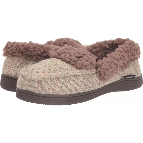 MUK LUKS Womens Anais Moccasin SlippersOatmeal Birdseye