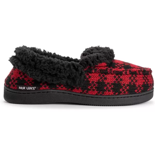 MUK LUKS Womens Anais Moccasin SlippersRed