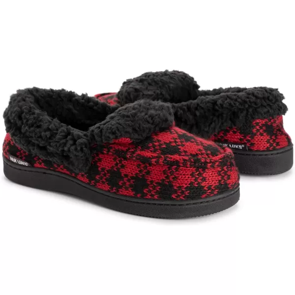 MUK LUKS Womens Anais Moccasin SlippersRed