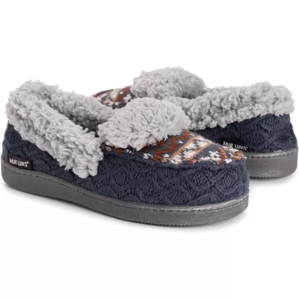 MUK LUKS Womens Anais Moccasin SlippersTwilight