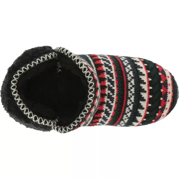 MUK LUKS Womens Anita SlippersBlack Fairisle