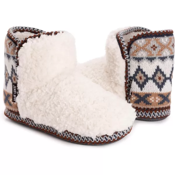 MUK LUKS Womens Anita SlippersWhite