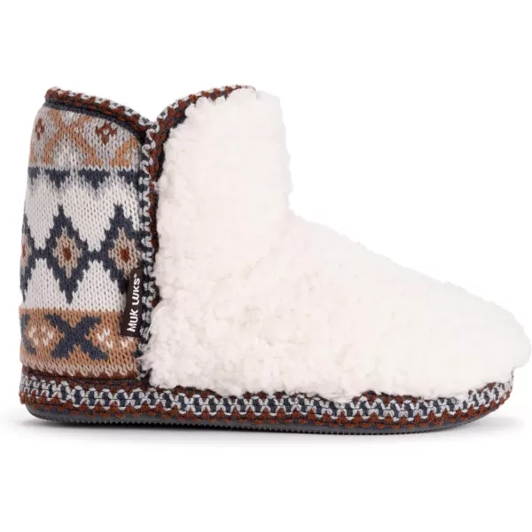 MUK LUKS Womens Anita SlippersWhite