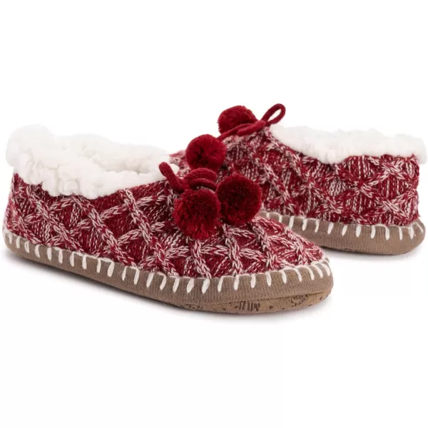 MUK LUKS Womens Ballerina SlippersCandy Apple