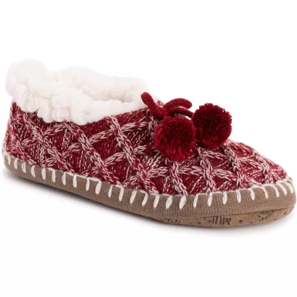 MUK LUKS Womens Ballerina SlippersCandy Apple