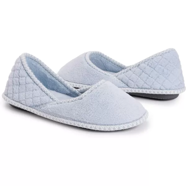 MUK LUKS Womens Beverly Micro Chenille SlipperFreesia Blue