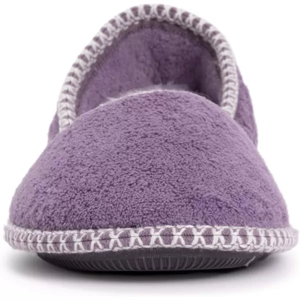 MUK LUKS Womens Beverly Micro Chenille SlipperLilacIvy