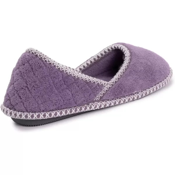 MUK LUKS Womens Beverly Micro Chenille SlipperLilacIvy