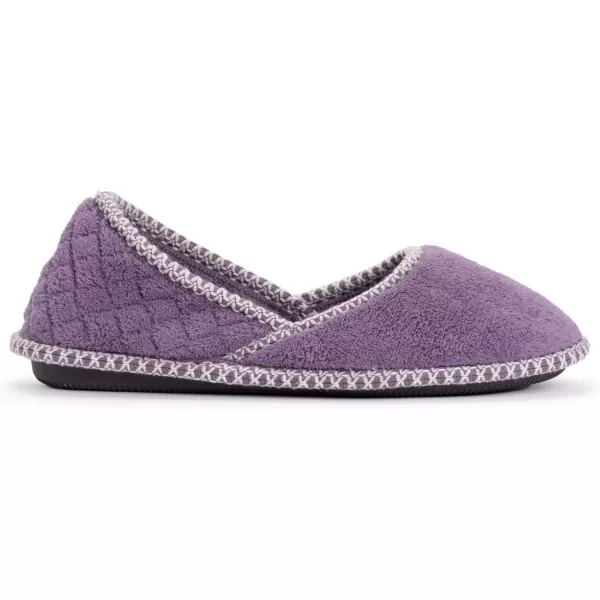 MUK LUKS Womens Beverly Micro Chenille SlipperLilacIvy