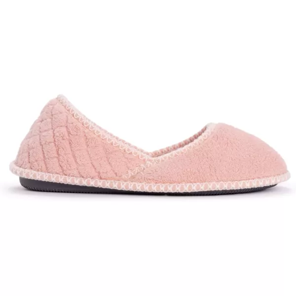 MUK LUKS Womens Beverly Micro Chenille SlipperRose Gold