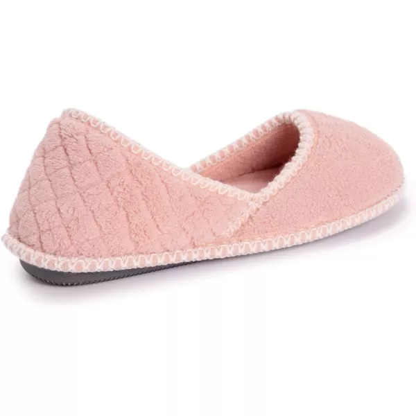 MUK LUKS Womens Beverly Micro Chenille SlipperRose Gold