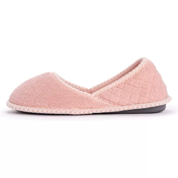 MUK LUKS Womens Beverly Micro Chenille SlipperRose Gold