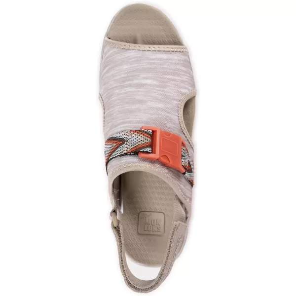 MUK LUKS Womens Boardwalk Parade SandalClay