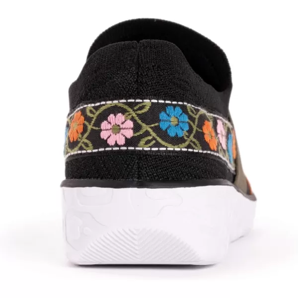 MUK LUKS Womens Boardwalk Power WalkBlack LoaferBlack