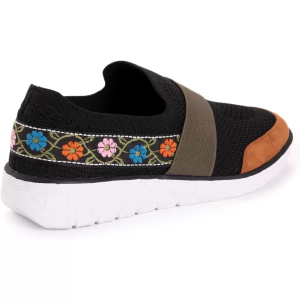 MUK LUKS Womens Boardwalk Power WalkBlack LoaferBlack