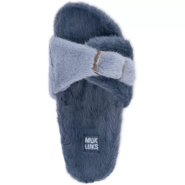 MUK LUKS Womens Brilla SlipperDenim Blue