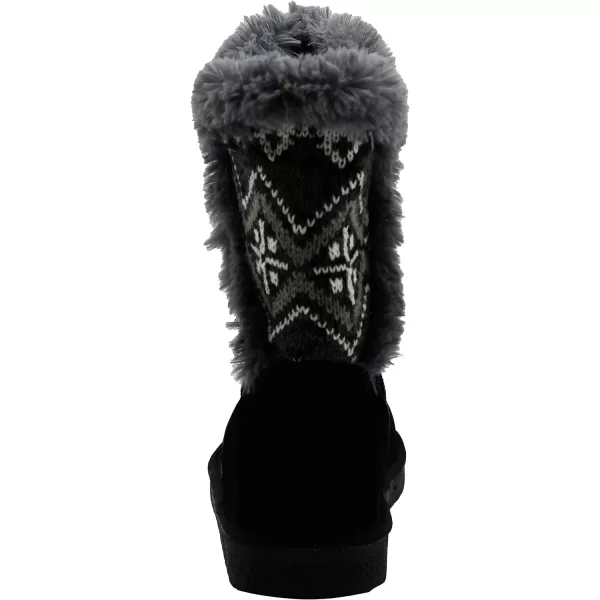 MUK LUKS Womens Carey Boots FashionBlack Grey