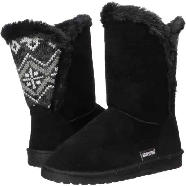 MUK LUKS Womens Carey Boots FashionEbony