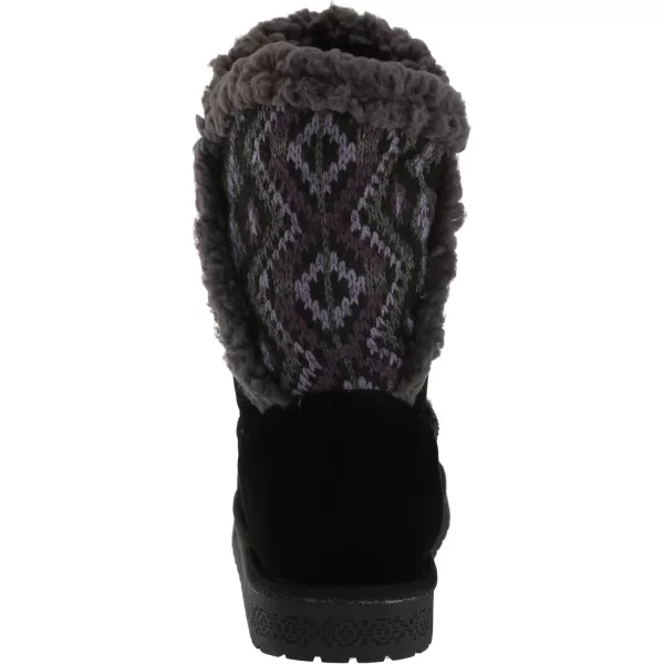 MUK LUKS Womens Carey BootsEbony Diamond