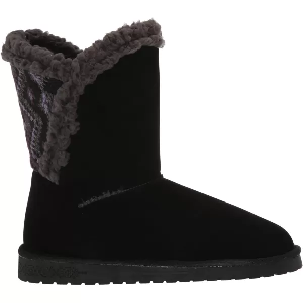 MUK LUKS Womens Carey BootsEbony Diamond