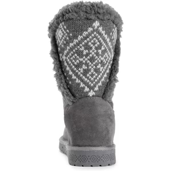 MUK LUKS Womens Carey BootsGreyCharcoal