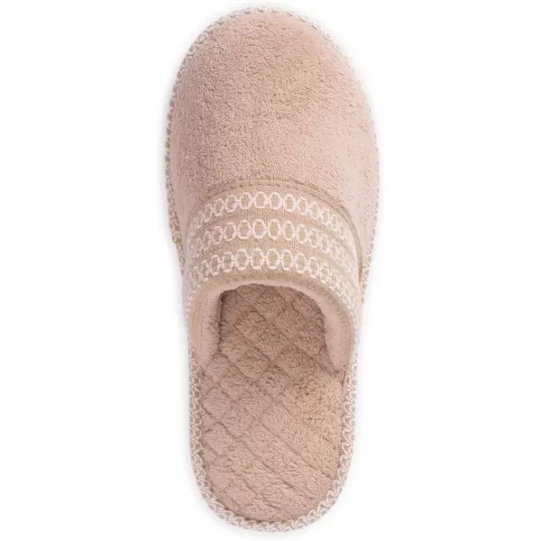 MUK LUKS Womens Cathy Micro Chenille SlipperHoney Wheat