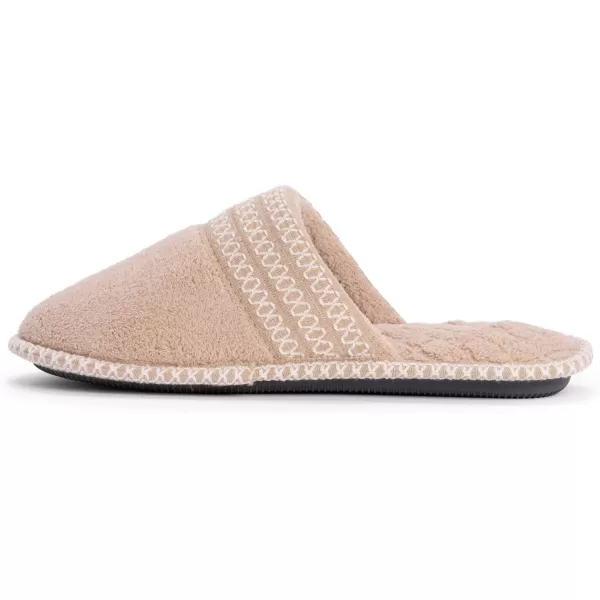 MUK LUKS Womens Cathy Micro Chenille SlipperHoney Wheat