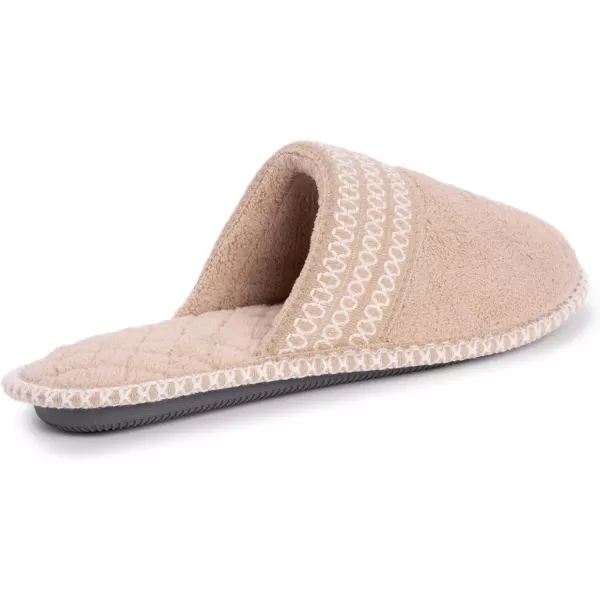 MUK LUKS Womens Cathy Micro Chenille SlipperHoney Wheat