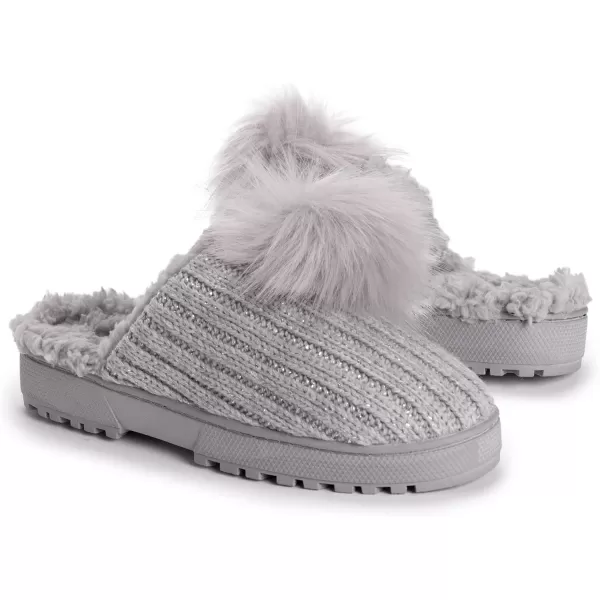 MUK LUKS Womens Charsma SlipperMedium Grey Heather