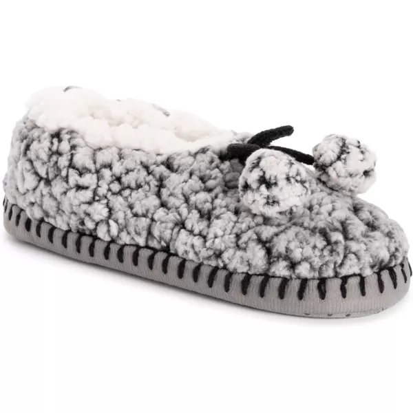 MUK LUKS Womens Chenille Ballerina SlippersBlack