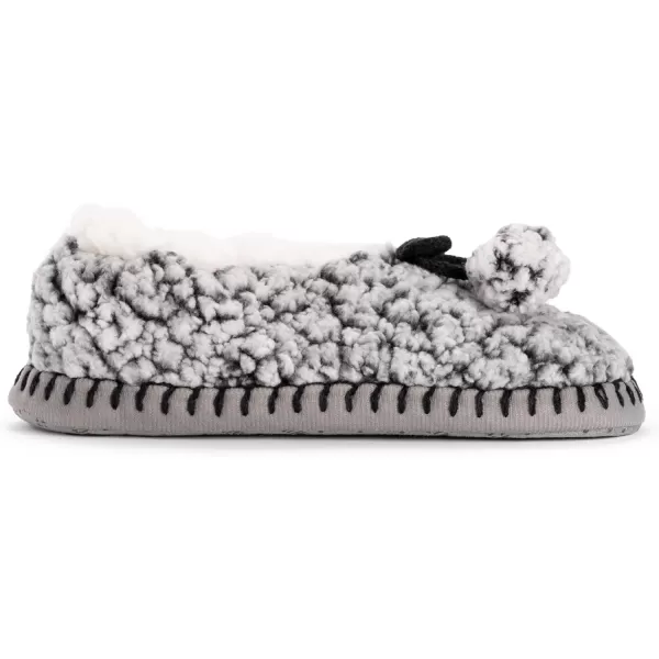 MUK LUKS Womens Chenille Ballerina SlippersBlack