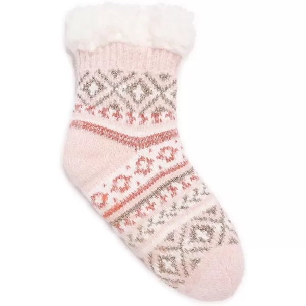 MUK LUKS Womens Chenille Eyelash Mix Cabin SocksDesert Sand