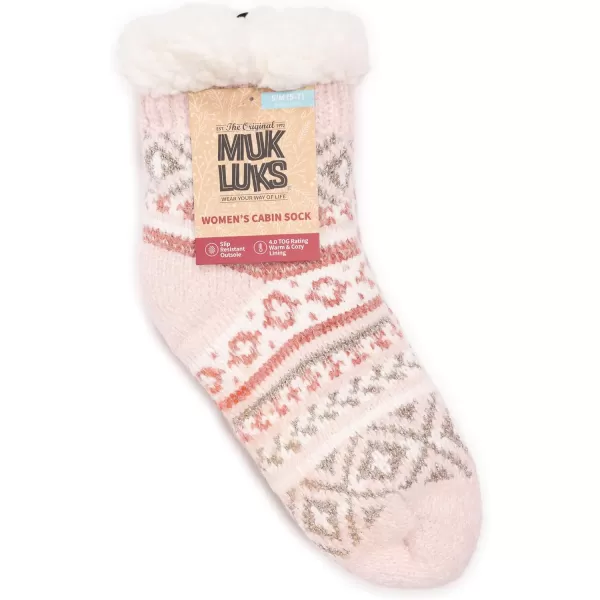 MUK LUKS Womens Chenille Eyelash Mix Cabin SocksDesert Sand