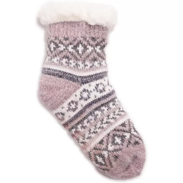 MUK LUKS Womens Chenille Eyelash Mix Cabin SocksWinters Dusk