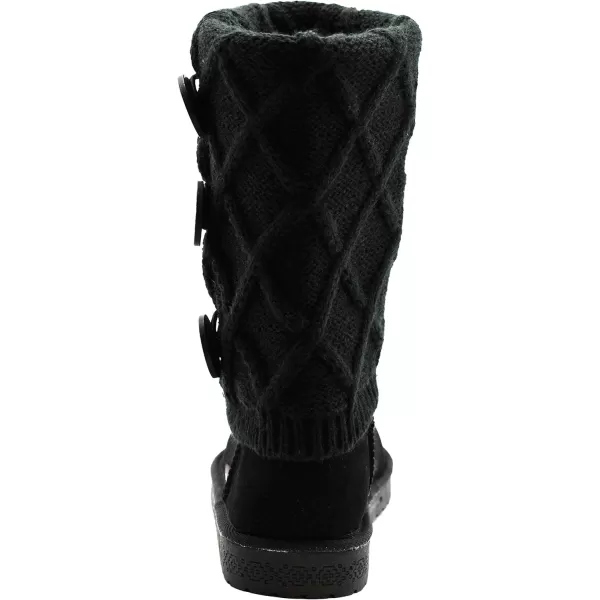 MUK LUKS Womens Cheryl Fashion BootsBlackBlack Rib