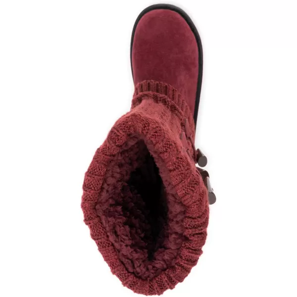 MUK LUKS Womens Cheryl Fashion BootsBurgundy