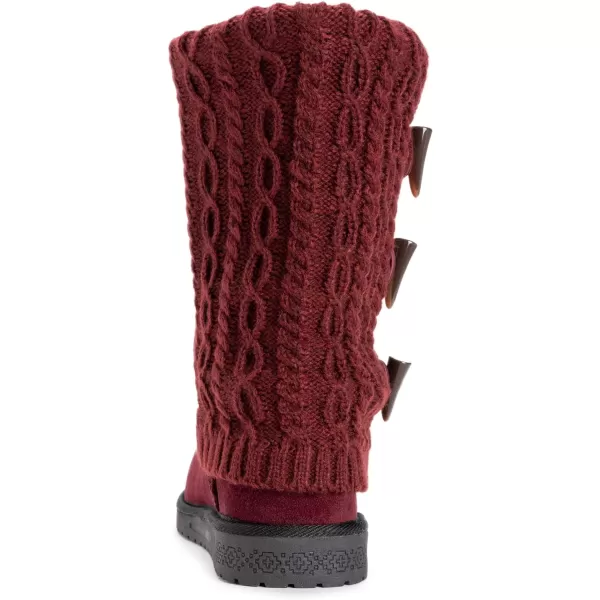 MUK LUKS Womens Cheryl Fashion BootsBurgundy