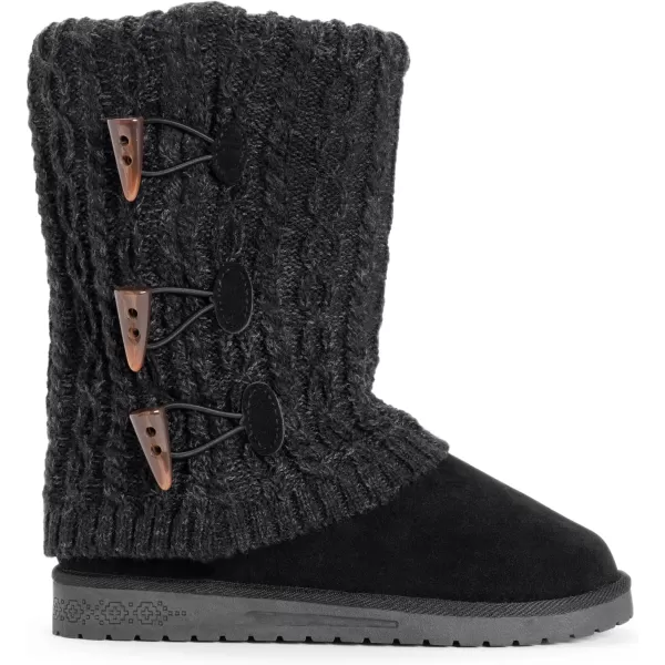 MUK LUKS Womens Cheryl Fashion BootsJet Black