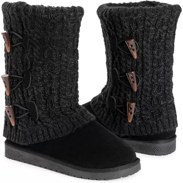 MUK LUKS Womens Cheryl Fashion BootsJet Black