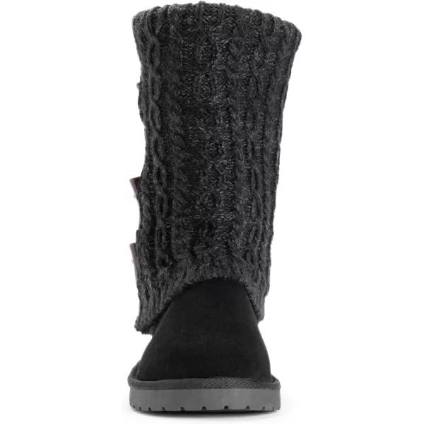 MUK LUKS Womens Cheryl Fashion BootsJet Black