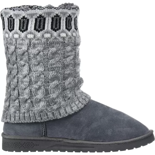 MUK LUKS Womens Cheryl Fashion BootsLight Grey