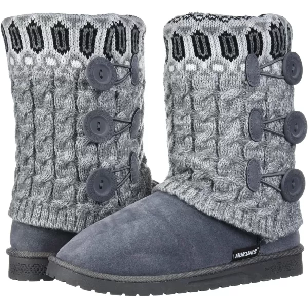 MUK LUKS Womens Cheryl Fashion BootsLight Grey