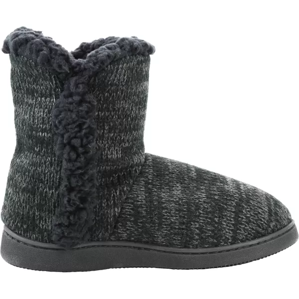 MUK LUKS Womens Cheyenne SlippersBlack Grey