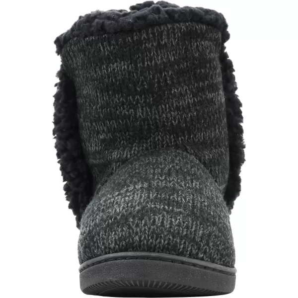 MUK LUKS Womens Cheyenne SlippersBlack Grey