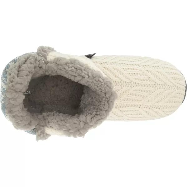 MUK LUKS Womens Cheyenne SlippersBlueIvory