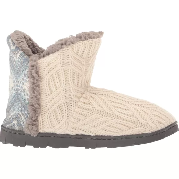 MUK LUKS Womens Cheyenne SlippersBlueIvory